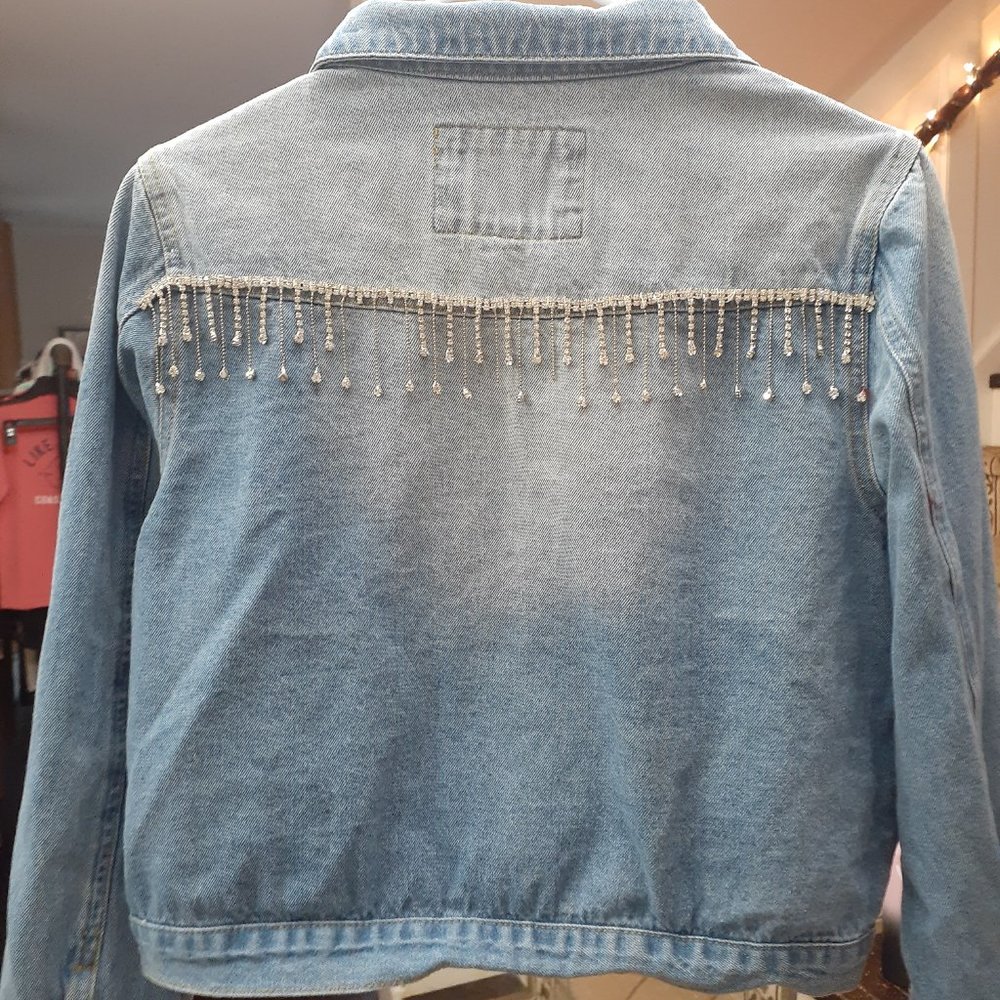 The Style Between Us Blingy Jean Jacket - Picture 2 of 3